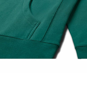 Sweats à capuche pour hommes personnalisés en coton et polyester, basiques, épaules tombantes, pour impression gonflée, design en relief, technique de broderie d'hiver - Product Image 4