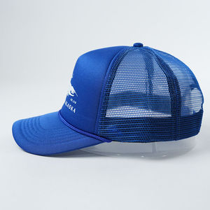 Sombrero de camionero de espuma de 5 paneles de alta calidad, gorra de tela con bordado 3D de logotipo personalizado al por mayor para escenas de playa y al aire libre - Product Image 4