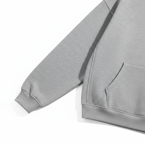 Sweat à capuche en polaire polyester pour homme, de haute qualité, streetwear, imprimé, motif uni, respirant, sur mesure - Product Image 3