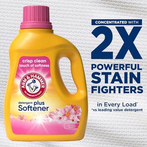 ARM & HAMMER Plus a Touch of Softener <b>Liquid</b> Laundry Detergent, Orchard Bloom Scent, 77 Loads, 100.5 fl oz - Product Image 6