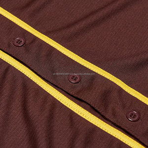 Anti wrinkle Men Baseball Jersey premium quality sports wear latest designs hot selling Baseball Jersey with custom logocolor - Product Image 5