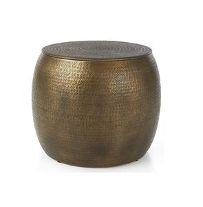 Table basse ronde vintage en aluminium, nouveau design, pour la décoration du salon, vente en gros - Product Image 2