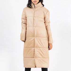 Manteau long matelassé pour femme, veste tendance d'hiver, marque personnalisée - Product Image 1