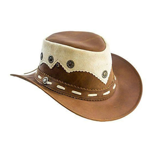 Wool Felt Cowboy <b>Hat</b> With Embroidered Leather <b>Band</b> and Tapered Crown for a Unique and Stylish Look <b>Hats</b> - Product Image 1