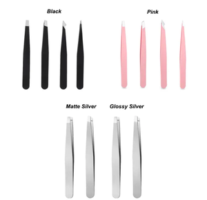 Kit de Pinzas para Cejas Inclinadas de Acero Inoxidable de Alta Calidad Profesional, las Mejores Pinzas para Cejas, Seguras y Ligeras para Hombres y Mujeres - Product Image 3