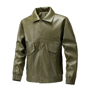 Blouson Bomber en Fourrure de Mouton Tricoté pour Homme Hiver Long Spandex/Polyester Smart Casual - Product Image 5