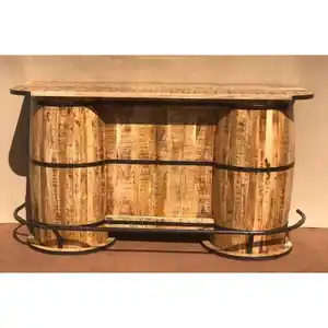 Современная супер барная витрина манго деревянная десертная барная стойка деревянная мебель интерьер винтажный эстетичный дизайн