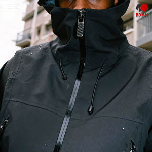 Veste Softshell sur mesure pour homme, fermeture éclair, tissu respirant avec logo personnalisé, service ODM OEM - Product Image 2