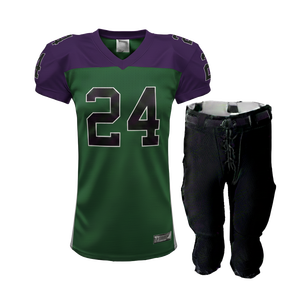 Maillot de football américain sur mesure pour femmes adultes, coupe ajustée, uniforme de match, 195GSM, polyester, vêtements de sport - Product Image 2