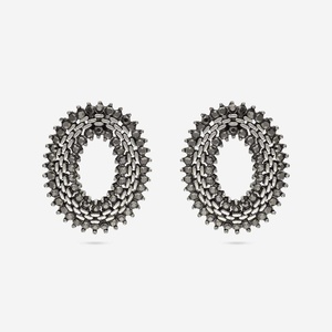 Geometric <b>Stud</b> <b>Earrings</b> for Party Gift Religious Occasions-Brass & Zinc Alloy with Pearl & Diamond Inlay - Product Image 3