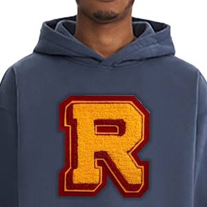 Sudaderas con capucha de chenilla bordada para hombre, fáciles de lavar, duraderas, transpirables, antiarrugas, informales. - Product Image 4