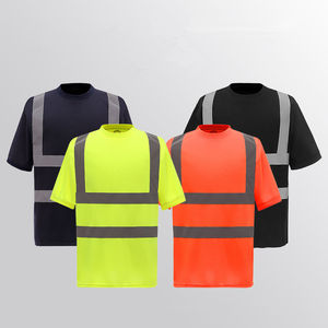 Camiseta de Alta Visibilidad para Hombre, de Manga Corta, Reflectante, de Seguridad, Transpirable y Duradera - Product Image 3