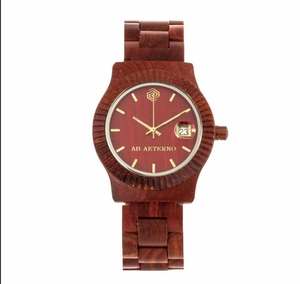 Reloj de Pulsera de Madera Grabado Personalizado para Hombre, Reloj de Cuarzo con Correa de Madera y Acero, Regalo de San Valentín para Papá y Él - Product Image 5
