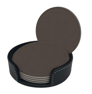 Best Quality Of Brown <b>Leather</b> Coaster for Personalized Use Handmade Manufacturer New Style Round Square Shape <b>Leather</b> Coaster - Product Image 4