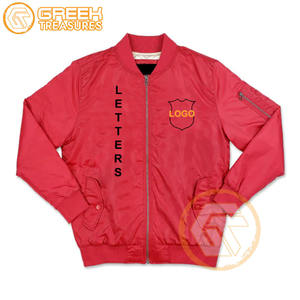 Veste universitaire brodée en satin Alpha personnalisée fraternité vêtements grecs respirants de haute qualité psi vestes pour hommes vente en gros - Product Image 3