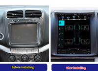 Krando 9.7 "Navigation de voiture de Style Tesla pour Dodge Journey Fiat Freemont 2013 - 2016 Unité principale Android sans fil Apple Carplay 4G