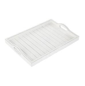 Bandeja de servicio Rectangular de madera de pino sostenible, bandejas de madera con asas de primera calidad, uso de decoración y servicio de alimentos - Product Image 1