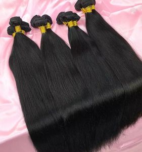 Extensions de cheveux humains vierges Remy indiens de qualité supérieure 12A, durables et faciles à poser, naturelles, longues et lisses, double trame machine - Product Image 2