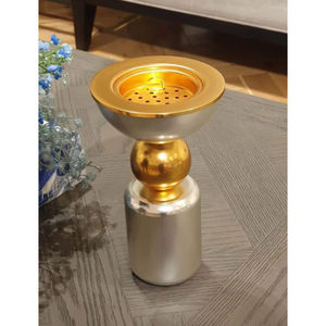 Home Decoration Bakhoor Fragrance Attractive Gold-Plated Metal With Wooden Bakhoor <b>Incense</b> <b>Burner</b> For For Restaurants Supplies - Product Image 6