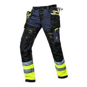 Pantalones de alta visibilidad de secado rápido de alta calidad con tarifa al por mayor, todos los tamaños, diferentes estilos, logotipo personalizado profesional impreso, pantalones de seguridad de alta visibilidad - Product Image 4