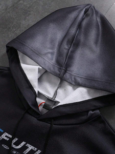 Custom 5 Stripes Boxy Fit Oversized Baggy Sweatsuit Sun Fade Wash Unisex Sudadera con capucha y pantalones de chándal Streetwear OEM ODM - Product Image 5