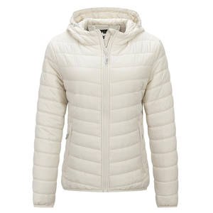 OEM personalizado largo invierno abajo abrigo señoras invierno al aire libre con capucha burbuja chaqueta ropa recortada chaqueta acolchada para las mujeres - Product Image 4