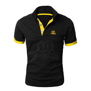 Camiseta Polo personalizada para hombre, tela de punto de fibra de algodón/Bambú de la mejor calidad, diseño propio, nuevo estilo - Product Image 1