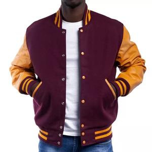 White Varsity Jacket for Men with <b>Quilted</b> Lining Custom Letterman Wool Blend Bomber College Style Winter Outerwear - Product Image 6