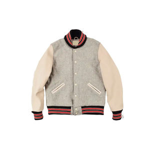 Vente en gros Vêtements de ville pour homme Extérieur Personnalisé Chenille Broderie Manches en cuir Baseball Veste universitaire Letterman pour homme - Product Image 5