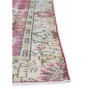 Alfombra de Lana Anudada a Mano Estilo Vintage, Rectangular, con Medallón Rojo y Naranja, Patrones Abstractos para Sala de Estar, Pasillo - Pae-2333 - Product Image 4