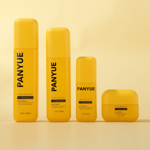 Tùy chỉnh chăm sóc da màu vàng vuông bao bì thủy tinh đặt 30g 40ml <span class=keywords><strong>100ml</strong></span> 120 ml mỹ phẩm Toner Lotion bơm chai và Kem <span class=keywords><strong>Jar</strong></span> - Product Image 6