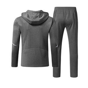 Personalizado liso negro en blanco pesado jersey de cara completa cremallera hasta Sudadera con capucha para los hombres - Product Image 5