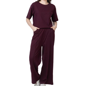 Sportswear <b>Baggy</b> Tee Shirts Tracksuit Women High Quality Drop Shoulder T Shirt <b>Trouser</b> Set Streetwear Oversize T Shirt Tracksuit - Product Image 4