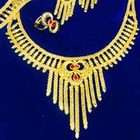 2024 <strong>Best</strong> Buy Ready Women's 24K Gold Plated Vintage Style Indian Fashion <strong>Jewelry</strong> <strong>Set</strong> for Anniversary Quick Ship