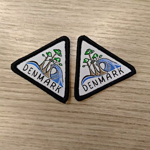 Venta al por mayor de fábrica, insignias bordadas personalizadas, parches de chaqueta vaquera para planchar, diseño de cartón de tela, cuentas, forma personalizada sostenible gratis - Product Image 3