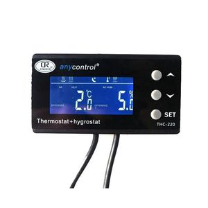 Controlador de Termostato Digital THC-220 - Higrómetro y Termómetro con Batería para Uso Doméstico - Product Image 1