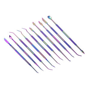 Vaslcare-Espátula para tallado dental, cuchillo de yeso, instrumento de titanio de acero inoxidable, kit de herramientas de tallado de cera para dentista - Product Image 5