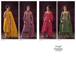 Premium Bemberg Titan Silk Printed Salwar Kameez Catálogo completo disponible a precio mayorista ideol for party wear collection - Product Image 5