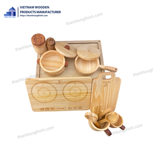 Top Product Custom Wooden <b>Kitchen</b> Utensils <b>Toy</b> Factory Price Made From Vietnam Natural Wood Wholesale - Product Image 1