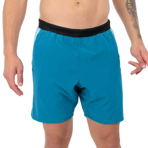 Short de sport pour hommes, confortable, ceinture élastique, motif solide, décontracté, design de musculation, teint uni, vente en gros - Product Image 1
