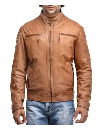 2023 High Quality Water Resistant original Leather Jacket For Men, Custom Color 100% Leather Men's Jacket