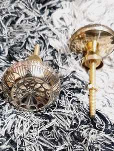 Bouton de porte rond en laiton massif vintage rustique poignée décorative pour armoires de porte d'entrée armoires armoires utilisation de meubles - Product Image 4