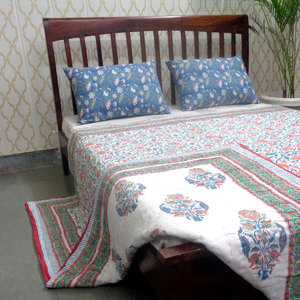 Haute qualité coton biologique Voile Dohar reine taille couverture hiver indien main bloc imprimé doux et vente pas cher prix - Product Image 4