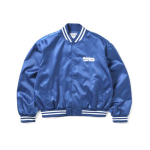 Veste en satin polyester personnalisé avec logo chenille brodé/veste en satin polyester brillant Offre Spéciale - Product Image 1