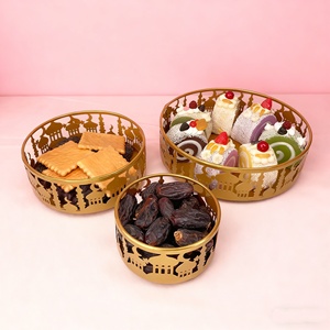 Pafu plus beau plateau <span class=keywords><strong>de</strong></span> boîte à bonbons <span class=keywords><strong>de</strong></span> style <span class=keywords><strong>château</strong></span> en fer forgé arabe musulman pour décorations <span class=keywords><strong>de</strong></span> vacances accessoires pour ornement <span class=keywords><strong>de</strong></span> table - Product Image 4