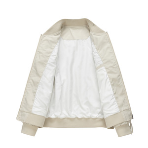 Veste bomber unisexe à prix avantageux, coupe-vent, chaude, rembourrée, col montant, denim vintage, surdimensionnée - Product Image 3