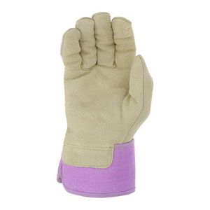Guantes deportivos de cuero dividido Guantes DE TRABAJO protectores de manos Protección de manos de vaca 100% Guantes de aparejo de cuero de alta calidad - Product Image 2