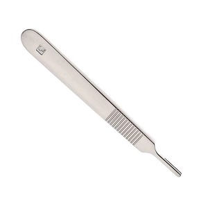 Manche de scalpel en acier inoxydable, conception inclinée, taille 250 mm, compatible avec les lames numéro trois pour un contrôle précis de la coupe chirurgicale - Product Image 5