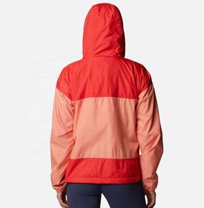 Coupe-vent vintage pour homme, veste imperméable à glissière avec col montant et logo sur le devant - Product Image 6