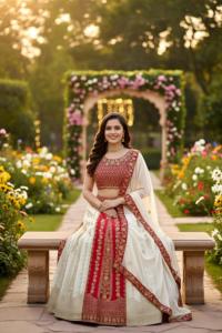 Elegante diseñador Lehenga Choli con lentejuelas pesadas y bordado perfecto para festivales de bodas y celebraciones tradicionales - Product Image 3